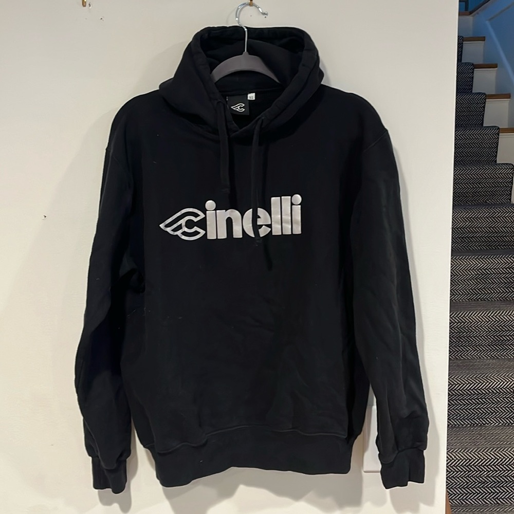 Cinelli reflective logo hoodie hoody
